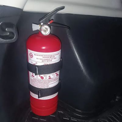 Powder Fire Extinguisher Bracket for 1 kg, 2 kg and CO2-1,4 kg, 1 clamp - Amalthea