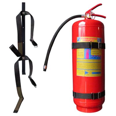 Powder Fire Extinguisher Bracket for 5 kg, 6 kg, 9 kg universal with 2 clamps 75 Amalthea