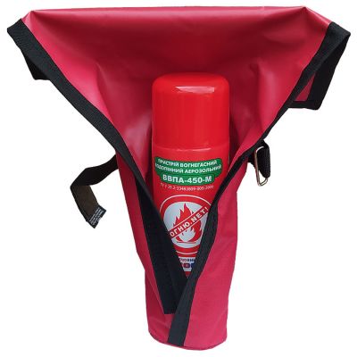 Aerosol Fire Extinguisher Cover for VPA-400, VPA-450 SRT with Velcro for car - Amalthea