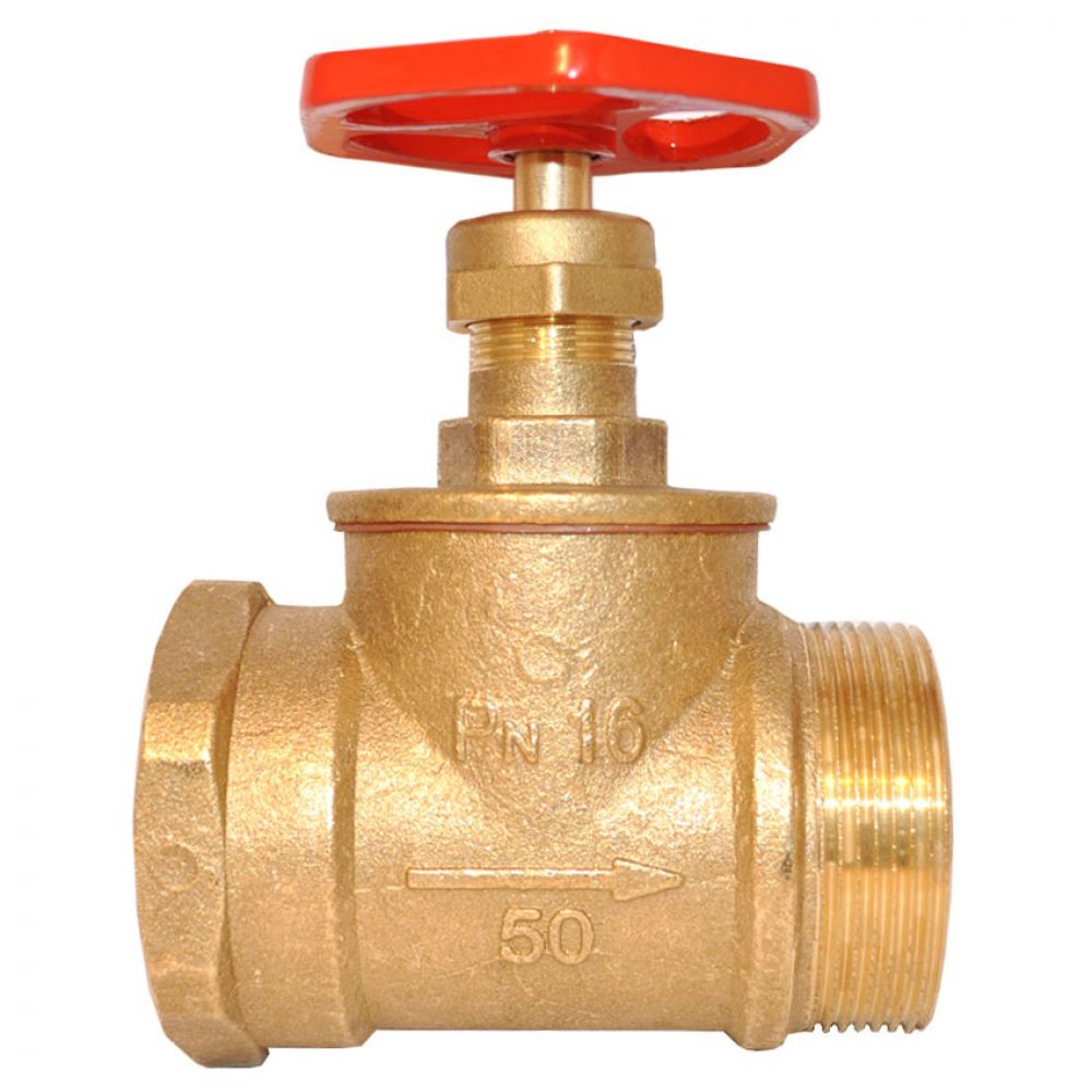 Fire valve brass straight DN-50 mm