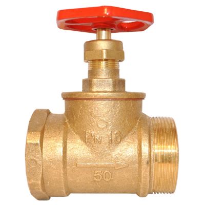 Fire valve DN-50 mm straight brass