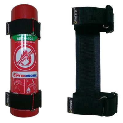 Fire Extinguisher Bracket for aerosol VVPA-400, VPA-400 M for car with 2 clamps Amalthea
