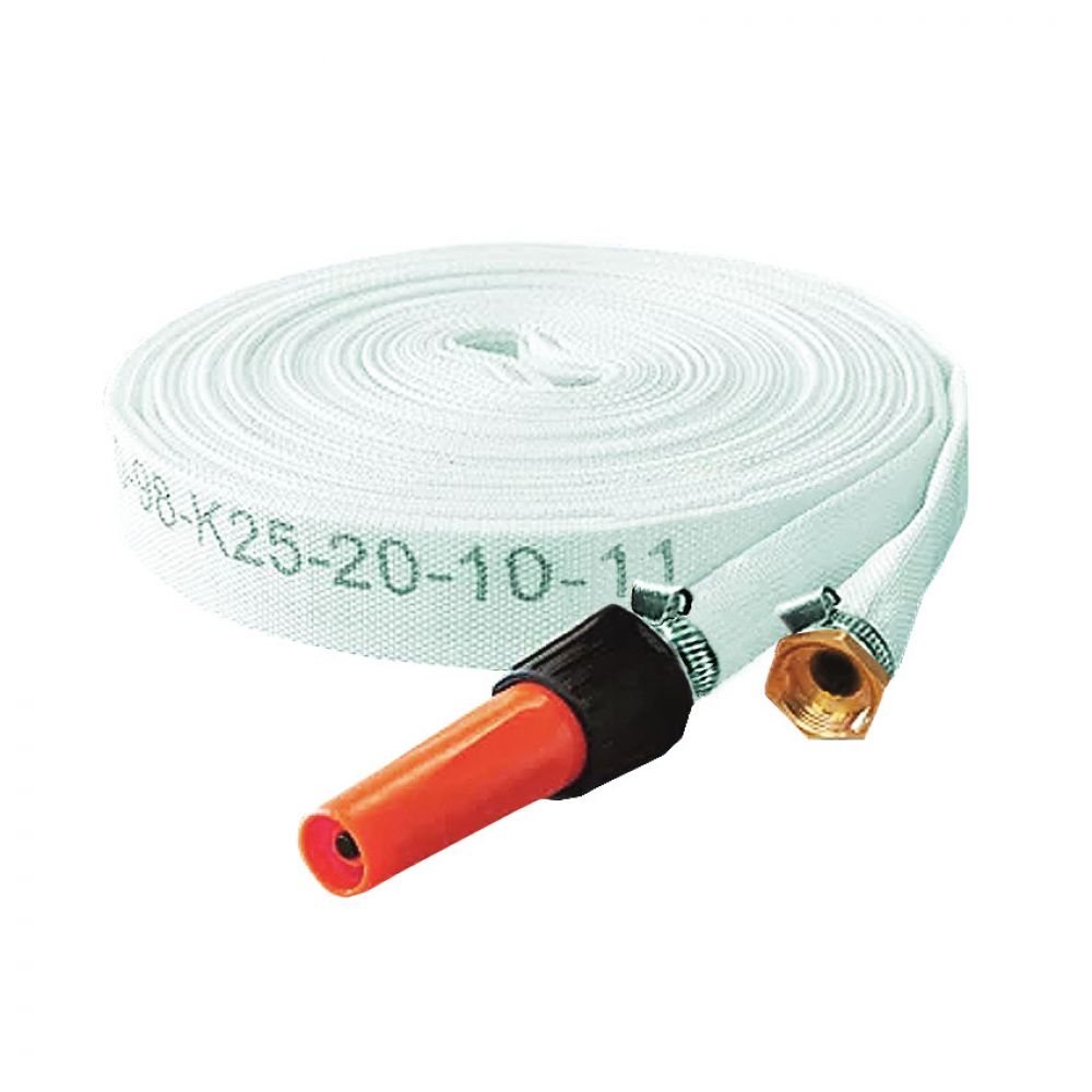 Firefighting Hose DN-25 mm for valve with Fitting and Nozzle