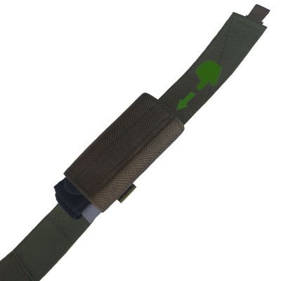 Pouch for hemostatic tourniquet Ukrospas PTQ-2 with pocket for scissors and marker Khaki, 100% Nylon