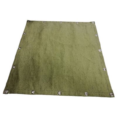 Awning tarpaulin 2x2 m water-repellent fabric density 550 g/m2 with eyelets on 4 sides