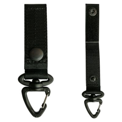 Tactical Belt Hanging Carabiner Ukrospas TK253-55 for system Molle Black