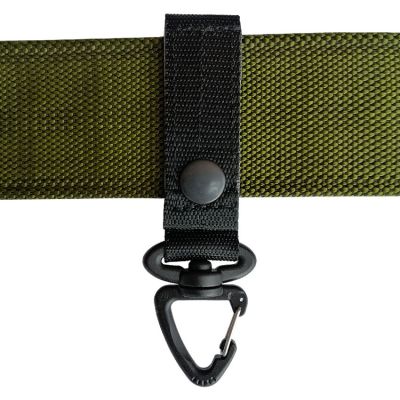 Tactical Belt Hanging Carabiner Ukrospas TK253-75 for system Molle Black