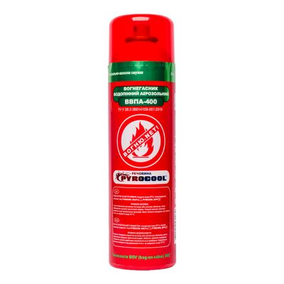 Aerosol Fire Extinguisher VPA-400, water-foam aerosol fire extinguishing device 0,4 liter